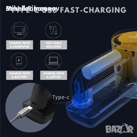 Акумулаторна самобръсначка за дрехи и мебели,Регулируемо ножче с 3 скорости,LED дисплейUSB зареждане, снимка 5 - Други стоки за дома - 52988383