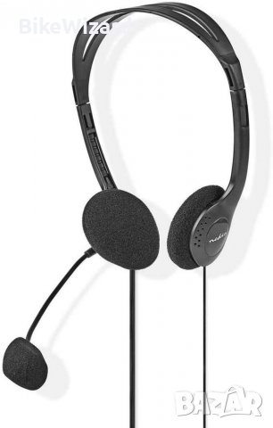 Nedis 3,5 мм слушалки компютърни с микрофон НОВИ, снимка 3 - Слушалки и портативни колонки - 37387632