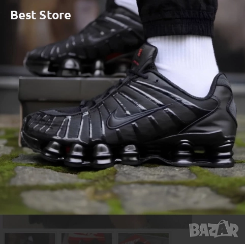 Nike Shox TL Black Черни Маратонки 36-44 Номер 