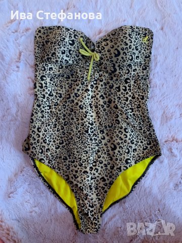 Нов цял бански костюм леопардов тип бюстие , снимка 4 - Бански костюми - 37075546