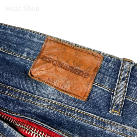 Мъжки дънки Dsquared2 Paint Splashed Distressed Denim Jeans, снимка 6 - Дънки - 48576422