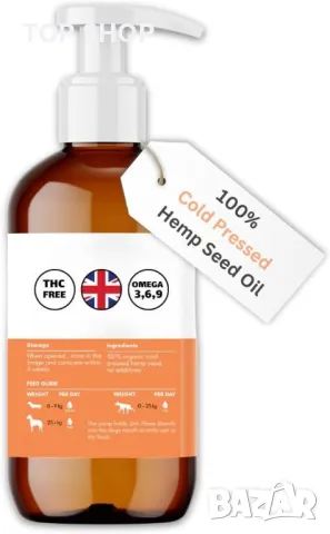 DogsLife Масло от конопено семе за кучета, 250мл, снимка 2 - За кучета - 49627287