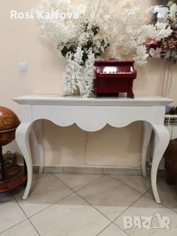 Бяла конзолна маса , снимка 1