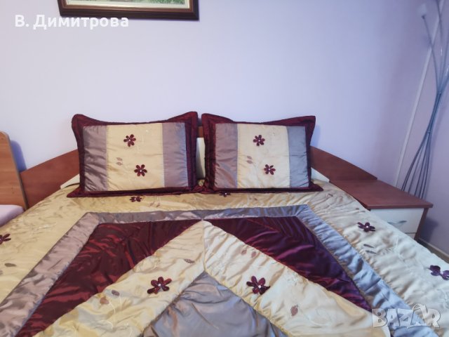 Луксозно шалте за спалня (луксозна кувертюра за спалня), полиестер-сатен, снимка 1 - Покривки за легло - 43285587