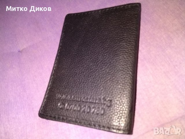 Калъвче за документи естествена кожа Енцостарс 120х85мм, снимка 3 - Портфейли, портмонета - 40000780