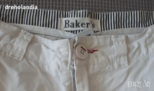 Бял къс панталон – Baker’s – 34/L, снимка 4 - Къси панталони - 51811058