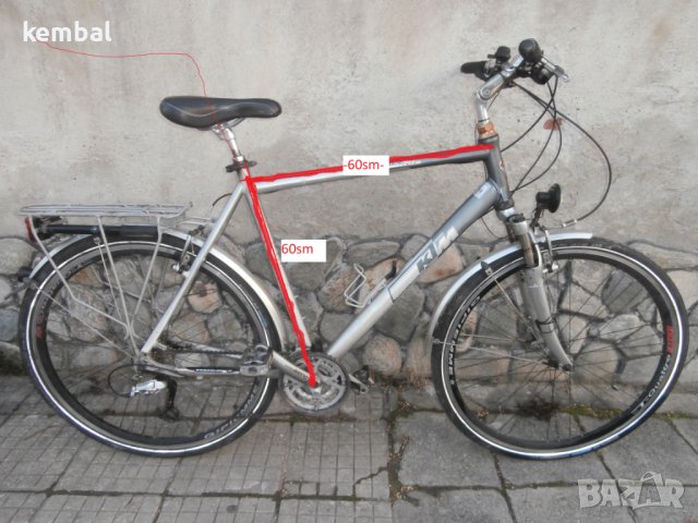 28цолА алуминиев велосипед КТМ - висока рамка 27скорости, снимка 1 - Велосипеди - 43527930