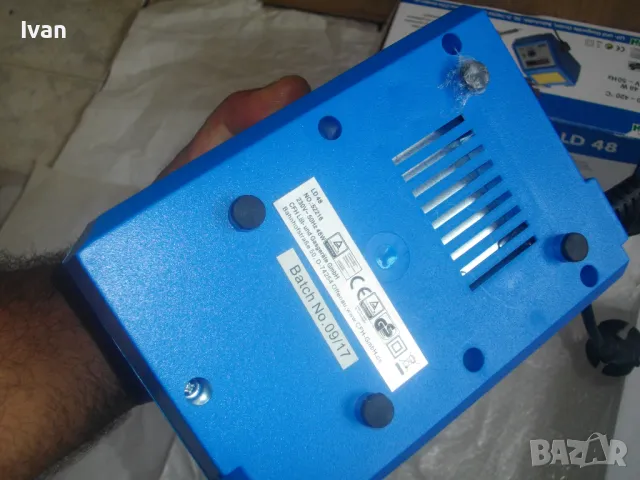 НОВА Немска Електрическа ПОЯЛНА СТАНЦИЯ за запояване 420 градуса Пълен комплект CFH DL48, снимка 12 - Поялници и запояване - 47275395