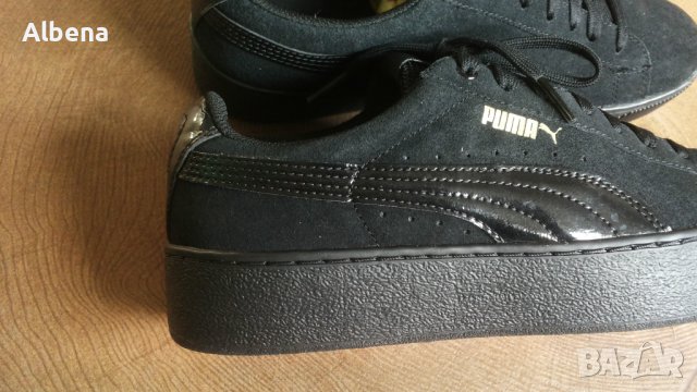 PUMA Leather Shoes Размер EUR 39 / UK 6 дамски детски обувки 56-14-S, снимка 4 - Дамски ежедневни обувки - 43675201