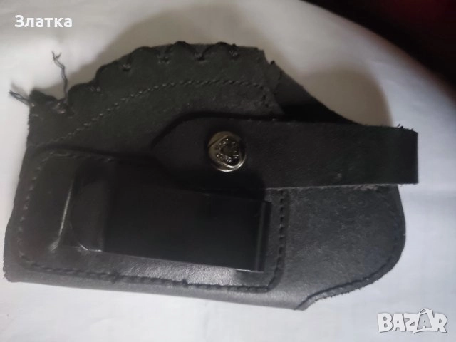 Продавам нов кобур Кобури за пистолет Кобур естествена кожа Кобур от дебел гьон, снимка 2 - Бойно оръжие - 51920783