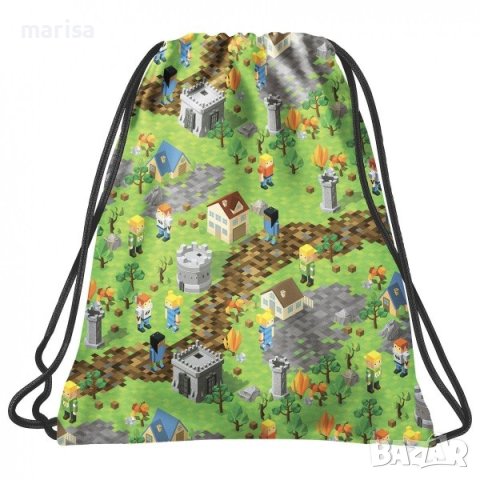 Торба за спорт BackUP GAME LEVEL за фенове на MINECRAFT Код: 095124, снимка 1