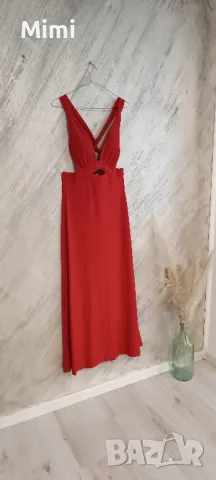 червена рокля  + подарък, снимка 2 - Рокли - 38685814