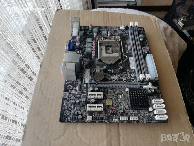 Дънна платка ECS H61H2-M12 Socket LGA1155, снимка 3 - Дънни платки - 36661302