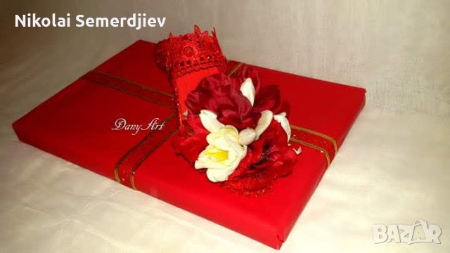 Шоколадова бонбониера с цветна декоративна обувка, снимка 2 - Декорация за дома - 27287438