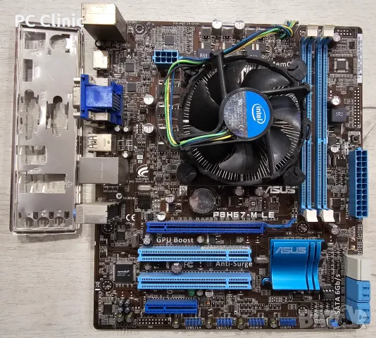Asus P8H67-M LE + i5 2400 3.40Ghz + CPU Cooler LGA 1155 [Дънна платка + процесор + охладител]