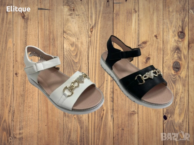 Модерни детски сандали със златиста верижка за изисканата млада дама, снимка 5 - Детски сандали и чехли - 52888515