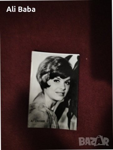 Картичка снимка гръцката певица и актриса Анжела Зилия, снимка 1 - Колекции - 43628545