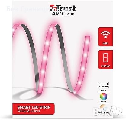 Нова Trust Смарт LED Лента RGB 3м Alexa, Google, WIFI Управление, снимка 2 - Друга електроника - 43556717
