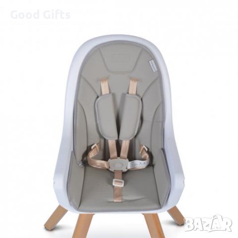 ДЕТСКИ ДЪРВЕН СТОЛ ЗА ХРАНЕНЕ HYGGE СИВ, снимка 8 - Други - 38600766