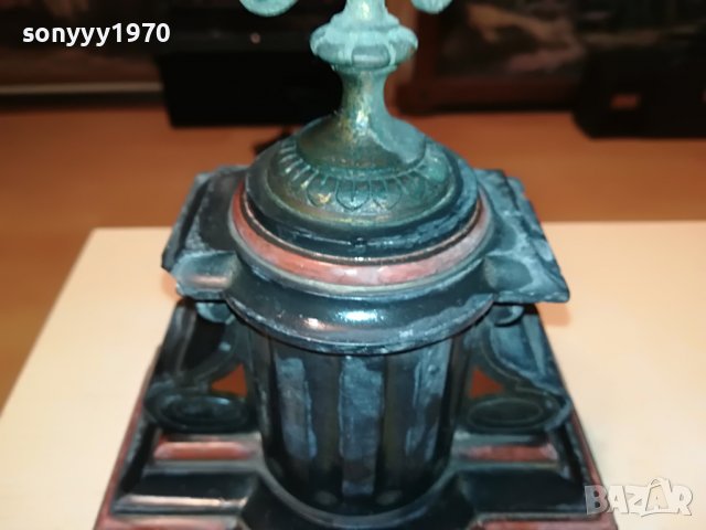 мраморен свещник от франция 1012221910L, снимка 3 - Антикварни и старинни предмети - 38967770