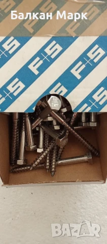 Патентни винтове 6×70 DIN 571 A2 – Неръждаема стомана, 100 бр. 