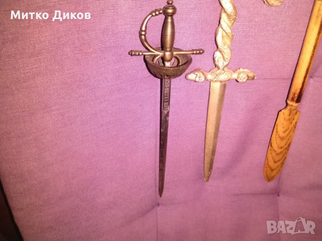 Ножове за писма-дървен -змия и испанска рапира, снимка 3 - Колекции - 26910731