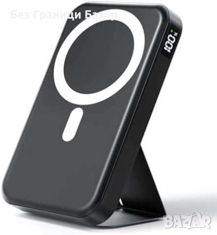 Ново Безжично бързо зарядно 10000mAh с LED дисплей и стойка Power Bank