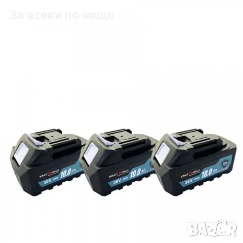 Комплект от акумулаторен перфоратор, ъглошлайф 125 мм, гайковерт и винтоверт 36V с 3 броя батерии 8A, снимка 6 - Други инструменти - 49248620