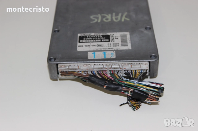 Моторен компютър Toyota Yaris P1 (1999-2005г.) 89661-52091 / 8966152091 / 211000-6111 / 2110006111, снимка 3 - Части - 51572466