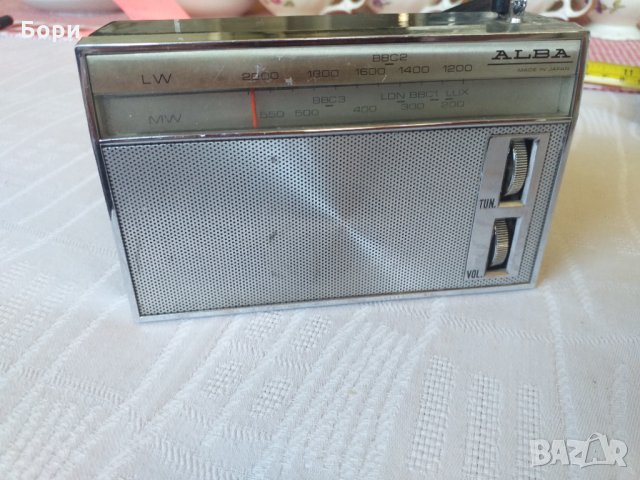 ALBA Радио 1962г  made in Japan, снимка 4 - Радиокасетофони, транзистори - 33680538
