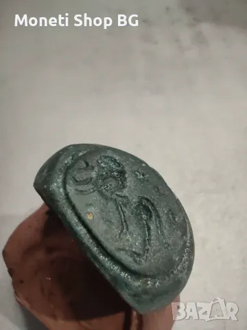 Много стара реплика на Римски бронзов пръстен-печат, снимка 3 - Други ценни предмети - 49625568