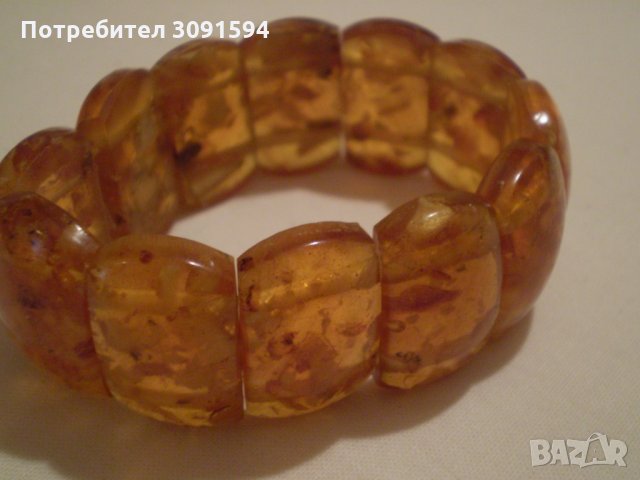 ГРИВНА РЕТРО СТИЛ КЕХЛИБАР, снимка 6 - Антикварни и старинни предмети - 35175735