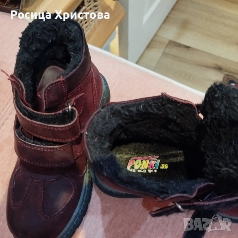 Продавам детски ботушки Ponki 28 номер , снимка 4 - Детски боти и ботуши - 52496088