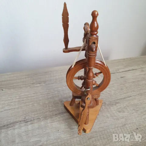 Малък дървен сувенирен чакрък, снимка 6 - Антикварни и старинни предмети - 49422778