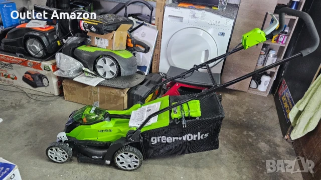 Безжична косачка Greenworks 40V 35 см Greenworks G40LM35 - 2501907

, снимка 3 - Градинска техника - 50710751