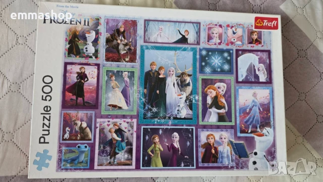 Пъзел Trefl, Disney Frozen II,Елза и Ана Вселената на Frozen, 500 части, снимка 2 - Игри и пъзели - 51227967