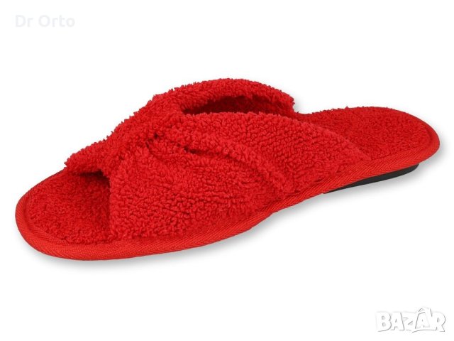 Италиански хавлиени чехли с отворени пръсти Inblu, Червени, снимка 2 - Пантофи - 43579511