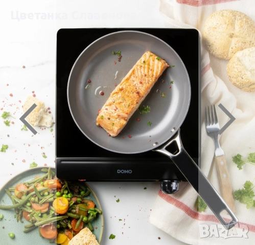  Керамичен котлон Domo за готвене - ECO - 1 котлон - Ø 18 см, снимка 7 - Котлони - 52379642