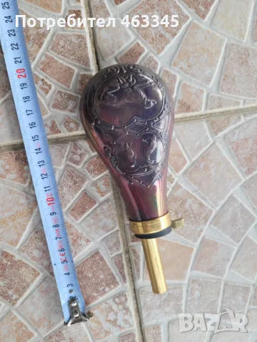 Барутница, пушка, пищов, пистолет, снимка 6 - Антикварни и старинни предмети - 49782761