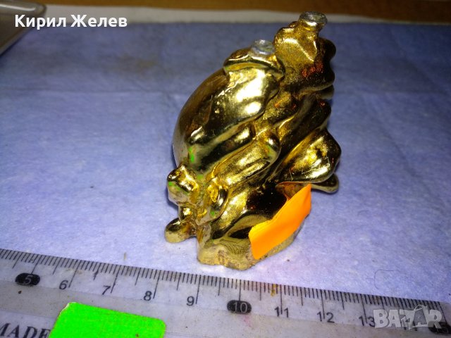 Стар ПОЗЛАТЕН МЕТАЛЕН НАСТОЛЕН КВАРЦОВ ЧАСОВНИК CAMEY 41282, снимка 6 - Колекции - 43887780