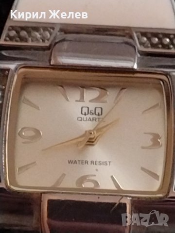 Q/Q QUARTZ WATER RESISTANT 3 BAR МАРКОВ ДАМСКИ ЧАСОВНИК МНОГО КРАСИВ 33205, снимка 4 - Дамски - 38741594