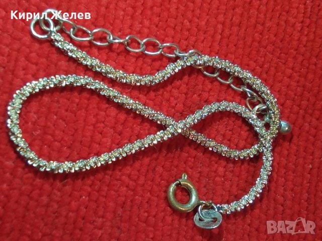 НЕЖНА ПОСРЕБРЕНА ФЕШЪН АРТ ГРИВНА с ПЕЧАТ 925 от БЛАГОРОДНА НЕРЪЖДАЕМА СТОМАНА 40236