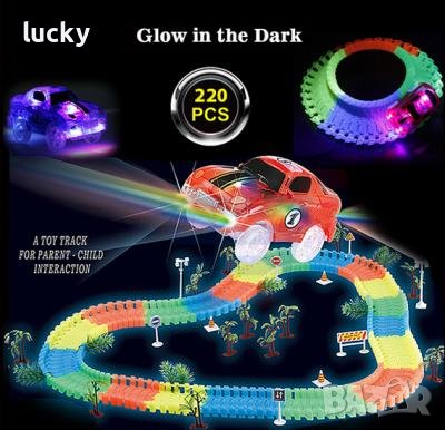 Светеща писта Magic Tracks 220 части, снимка 7 - Коли, камиони, мотори, писти - 43351193