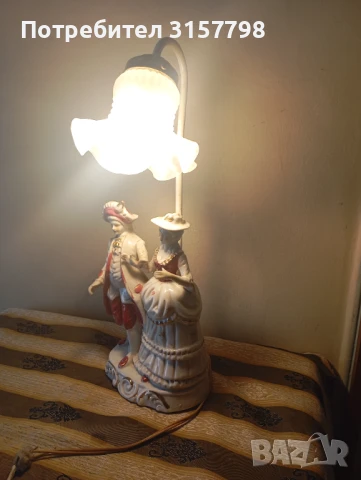 Барокова настолна лампа, снимка 6 - Настолни лампи - 50446643