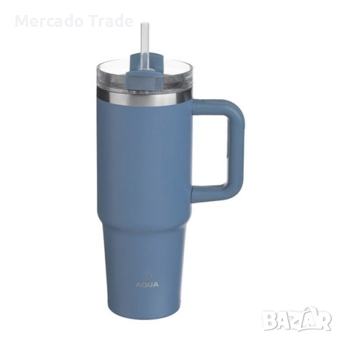 Метална термочаша с капак Mercado Trade, 900мл., Различни цветове, снимка 3 - Чаши - 51554748