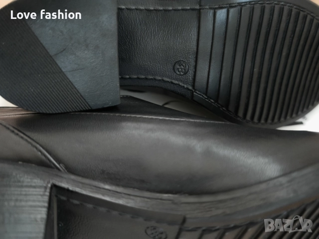 Черни Оксфорд класически обувки от естествена кожа , снимка 10 - Дамски ежедневни обувки - 52538157