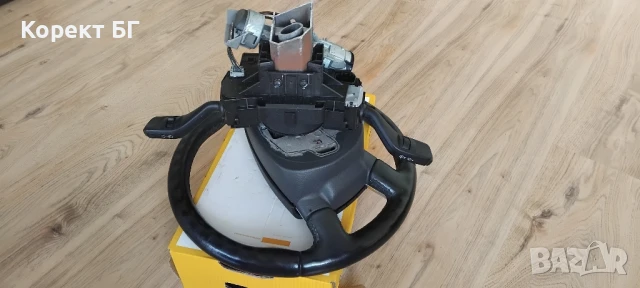 Мултифункционален волан с аербег airbag и лентов кабел + лост за мигачи/чистачки за Форд Ц-макс, снимка 6 - Части - 51168644