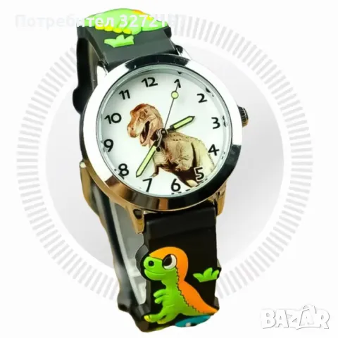 Анимационен детски кварцов часовник Динозавър-Reloj Niño,силиконова лента, снимка 6 - Детски - 48270943