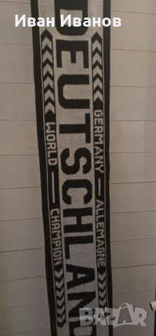 Уникален шал на Германия - световен шампион 1990г., снимка 2 - Футбол - 44919964