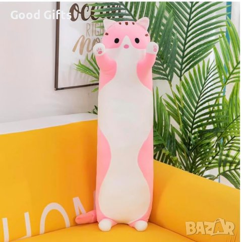 Голяма плюшена Котка Възглавница, снимка 7 - Плюшени играчки - 42934123